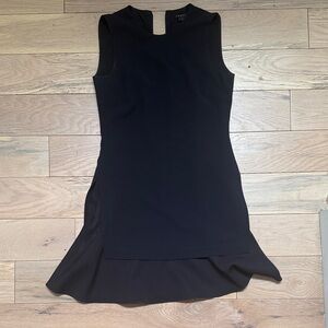 Theory Black High Low Dress